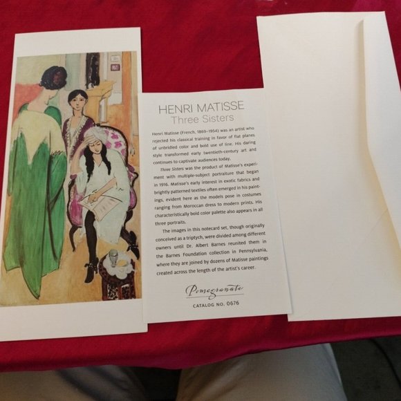 Henry Matisse Note Card The Three Sisters - Picture 3 of 4